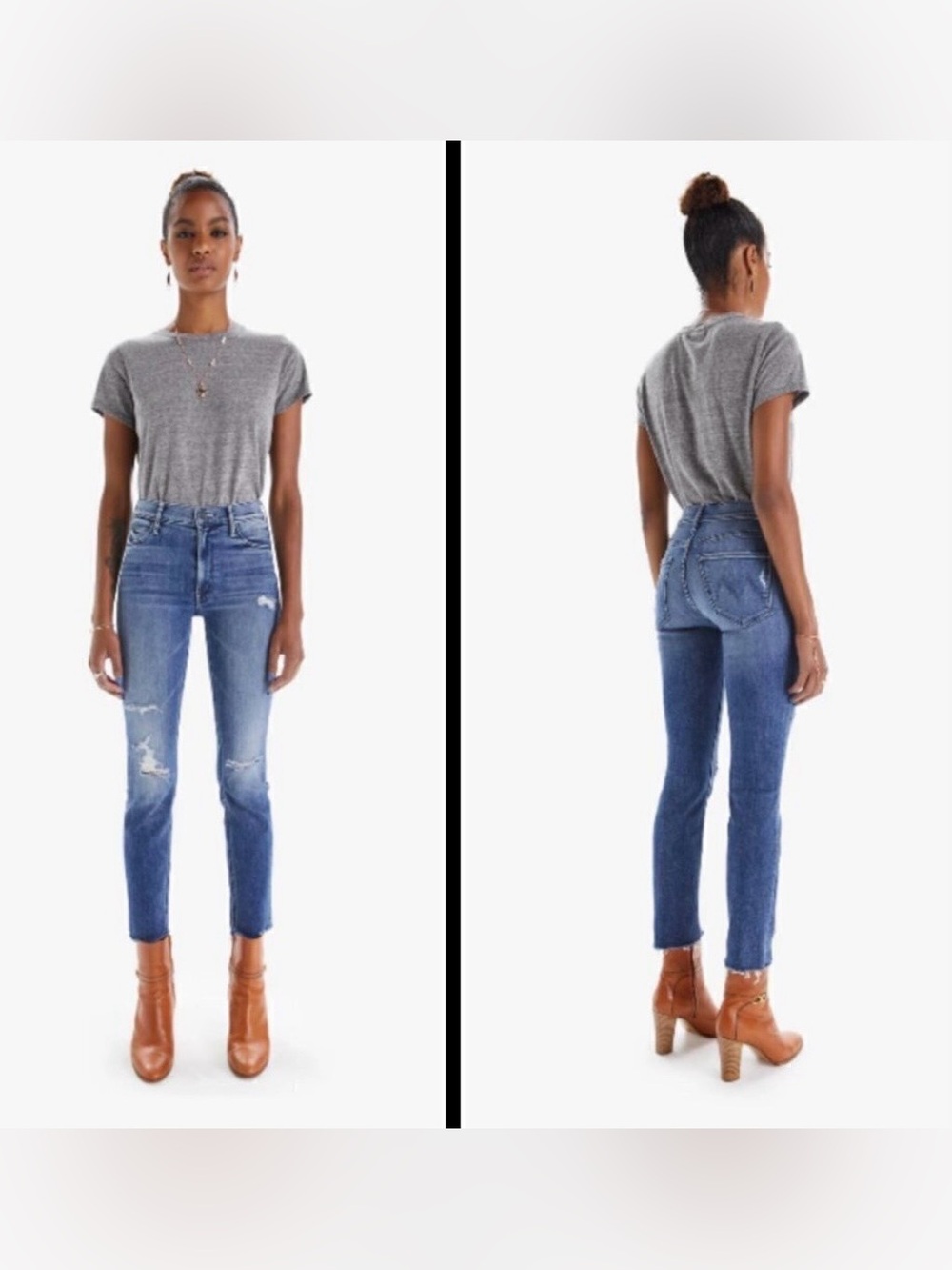 MOTHER The Mid Rise Dazzler Ankle Fray, size 27 - Picture 12 of 12